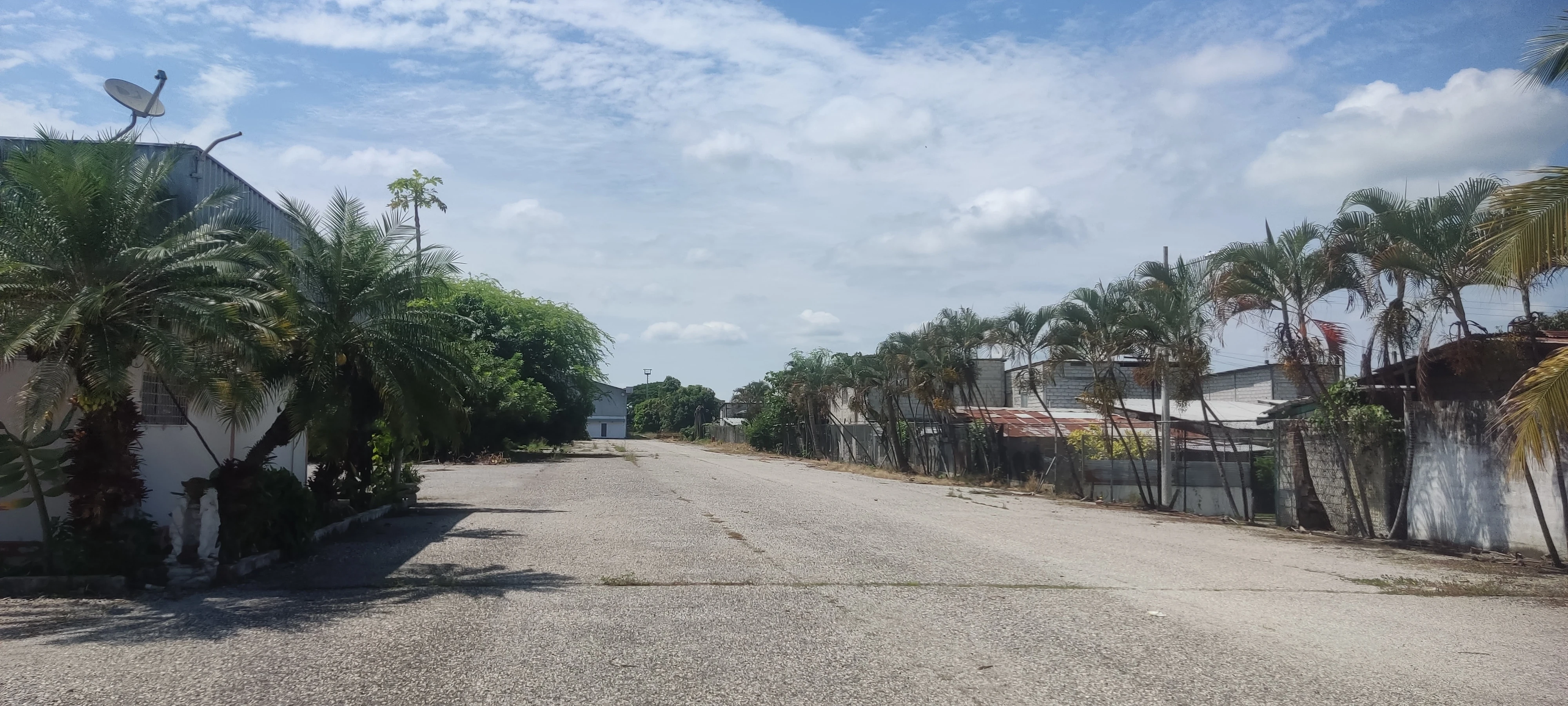 Vista aérea del ingreso